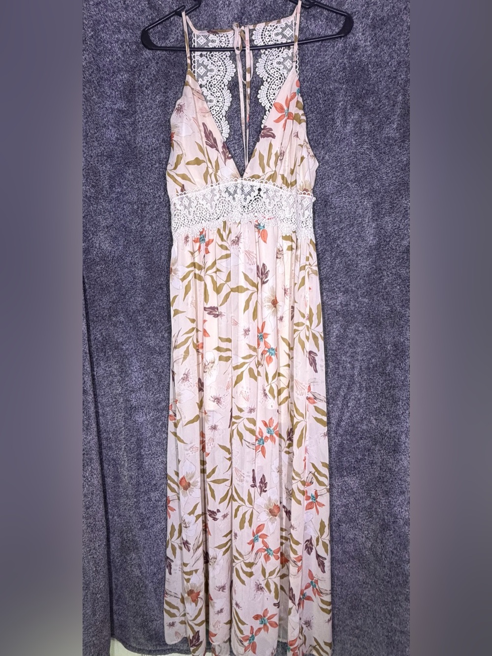 Love Tree Floral Boho Maxi Dress